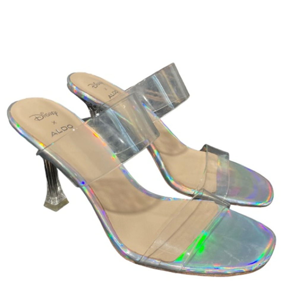 Aldo X Disney Cinderella’s Stepsisters clear holographic heels size 6.5.